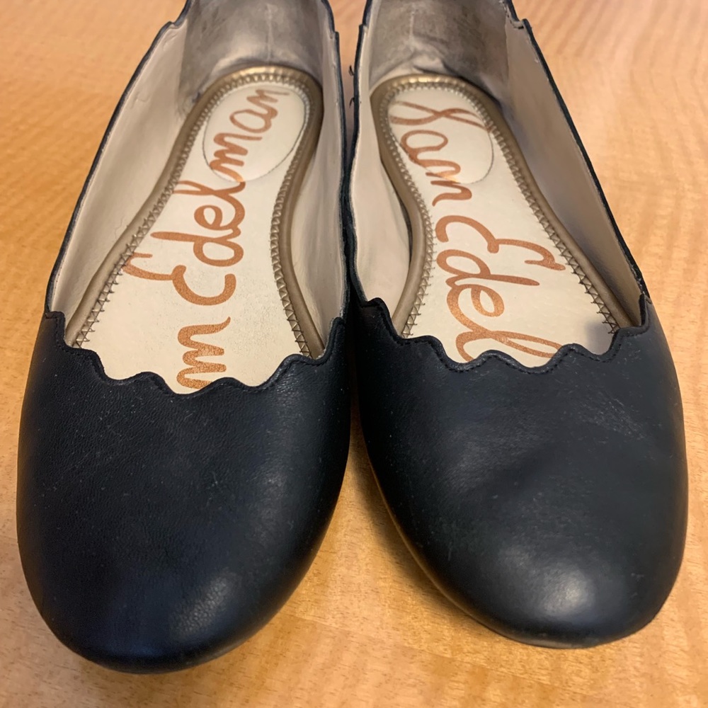 Sam Edelman Finnegan Flats, Black, Size 9